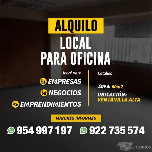EXCELENTE OPORTUNIDAD ALQUILO LOCAL IDEAL PARA OFICINA - 1