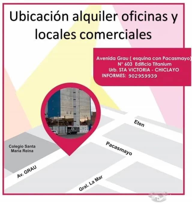 Alquiler de amplia oficina empresarial y locales comerciales en moderno Edificio Titanium Chiclayo - 2