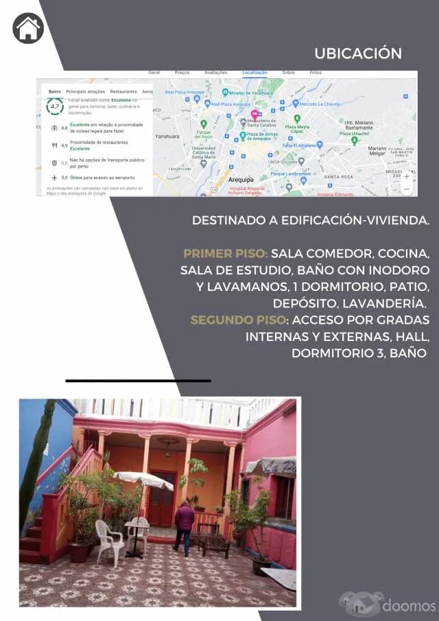 VENTA, CASONA, ubicado en calle Puente Grau del Cercado de Arequipa - 2