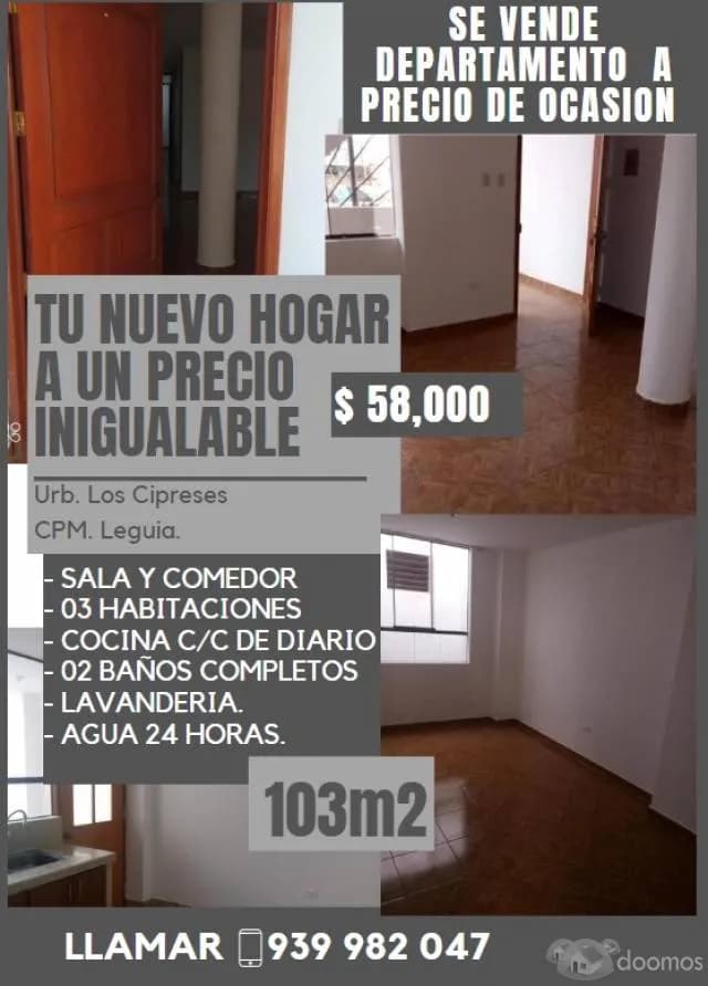 VENDO DEPARTAMENTO A PRECIO DE OCASION - 1