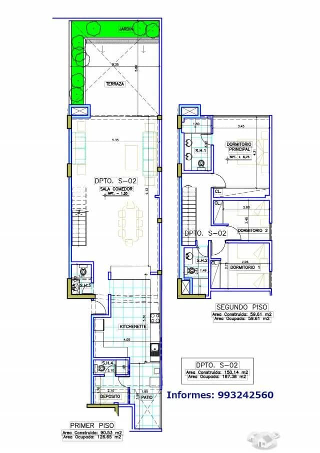 Duplex 187 m2 con terraza en Chacarilla San Borja limite con Surco - 2