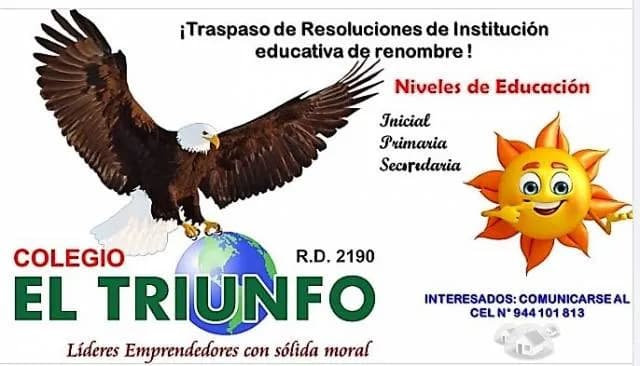 VENTA DE RESOLUCION DEL COLEGIO ^EL TRIUNFO^ EN SAN JUAN DE LURIGANCHO - 1