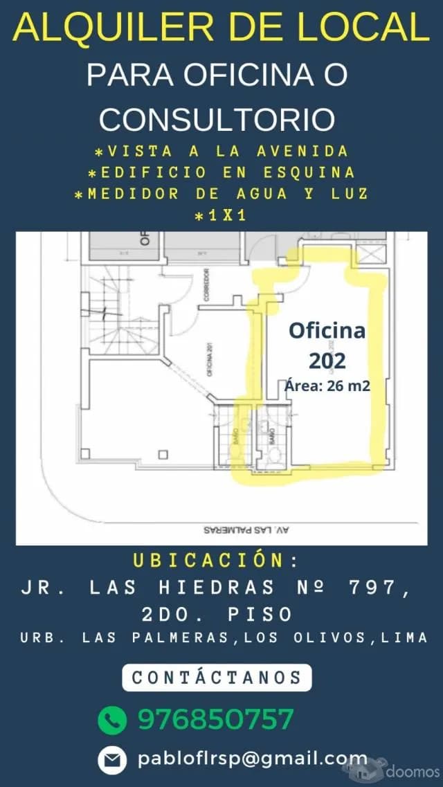 Alquiler de local para oficina o consultorio - 1