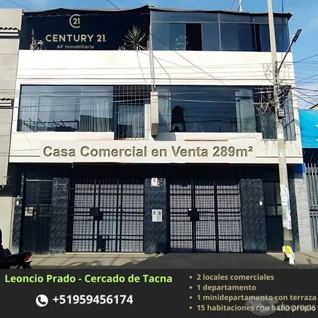 Casa Comercial en Venta Leoncio Prado - Tacna - 1
