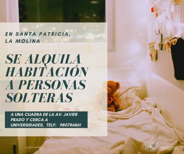 Se alquila habitaciones a estudiantes y personas solteras - 1