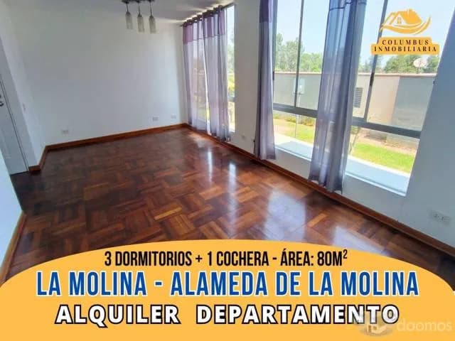 Alquiler Condominio ALAMEDA de LA MOLINA - Departamento de 3 dorm + 1 cochera + Área común - 1