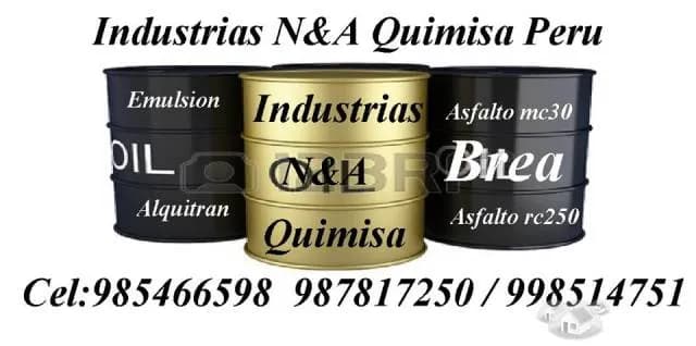 Vendo Brea Liquida,Asfalto rc-250,mc-30 y Emulsion Aasfaltica Calidad - 2