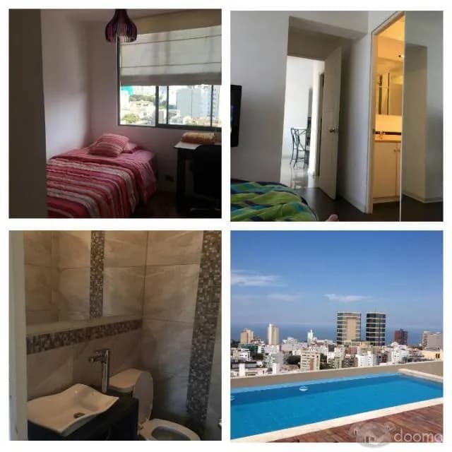 ALQUILO DEPARTAMENTOS TEMPORALES EN MIRAFLORES AMOBLADOS Y EQUIPADOS OFERTAS - 1