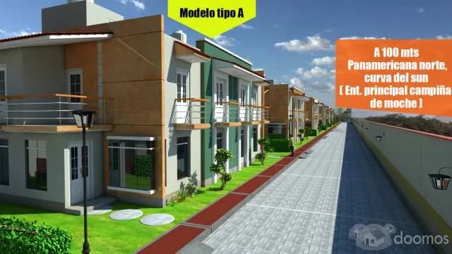 Casas de 2 Pisos,más Azotea y Cuarto de Servicio,Cochera en La Campiña de Moche. - 2