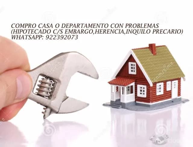 Compro casa o departamento con problemas todo LIMA METROPOLITANA - 1