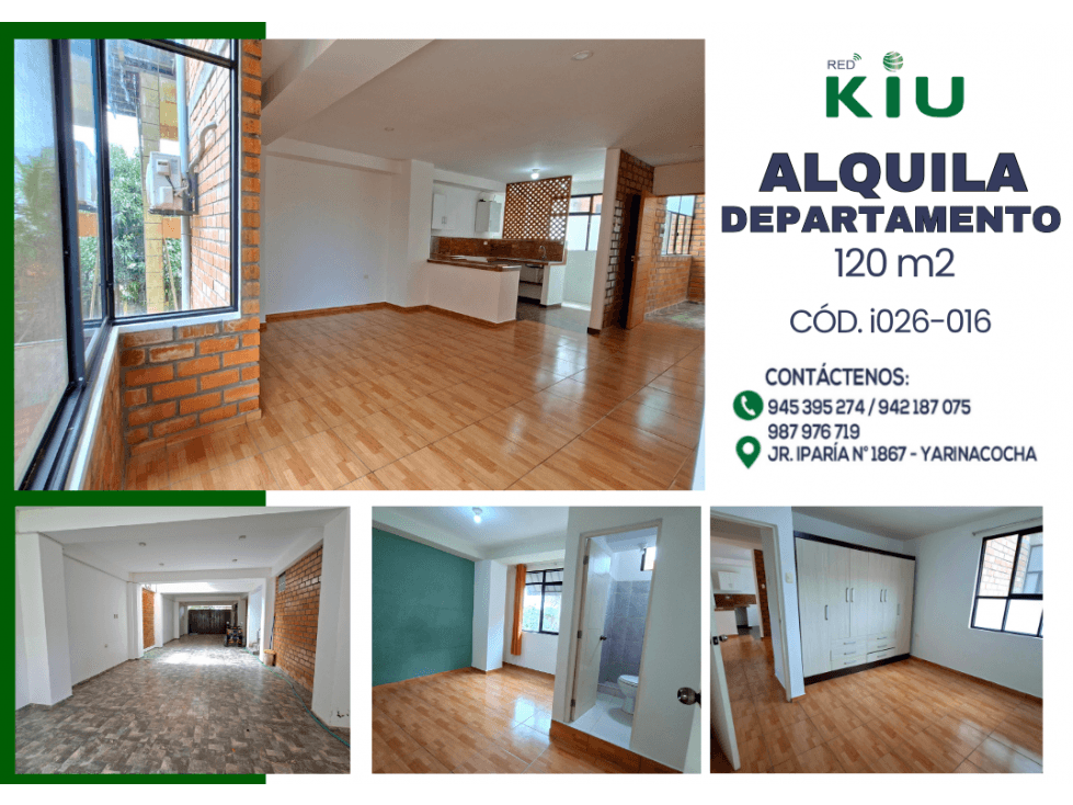 I026016 ALQUILER DEPARTAMENTO 2DO PISO- YARINACOCHA - 1