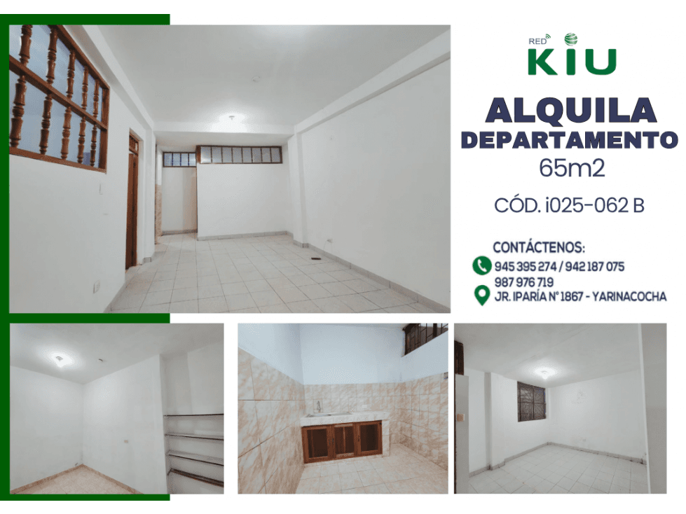 I025062B - ALQUILER DEPARTAMENO - YARINACOCHA - 1