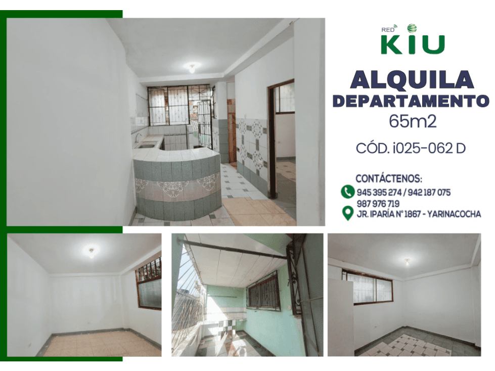 I025062D - ALQUILER DEPA 2DO PISO - YARINACOCHA - 1