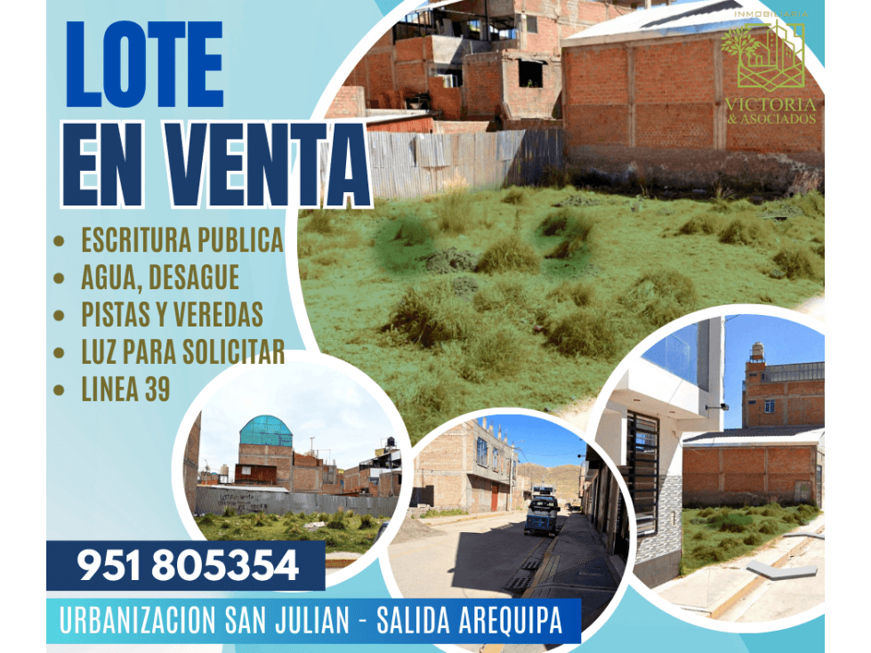 LOTE URBANIZACIÓN SAN JULIAN - SALIDA AREQUIPA - 1
