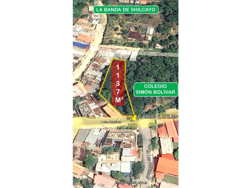 Tarapoto - Terreno en Venta - 1,137 m2 - Dist. La Banda de Shilcayo - 1