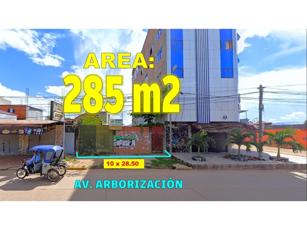 00438 - VENTA TERRENO COMERCIAL YARINACOCHA - A.T 285m2 - 1