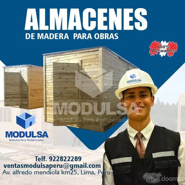 Módulos Prefabricados madera - Ambientes, Azoteas, Cuartos, Aulas, Kioscos,Casetas, Oficinas, Almacenes de madera en Lima - 1