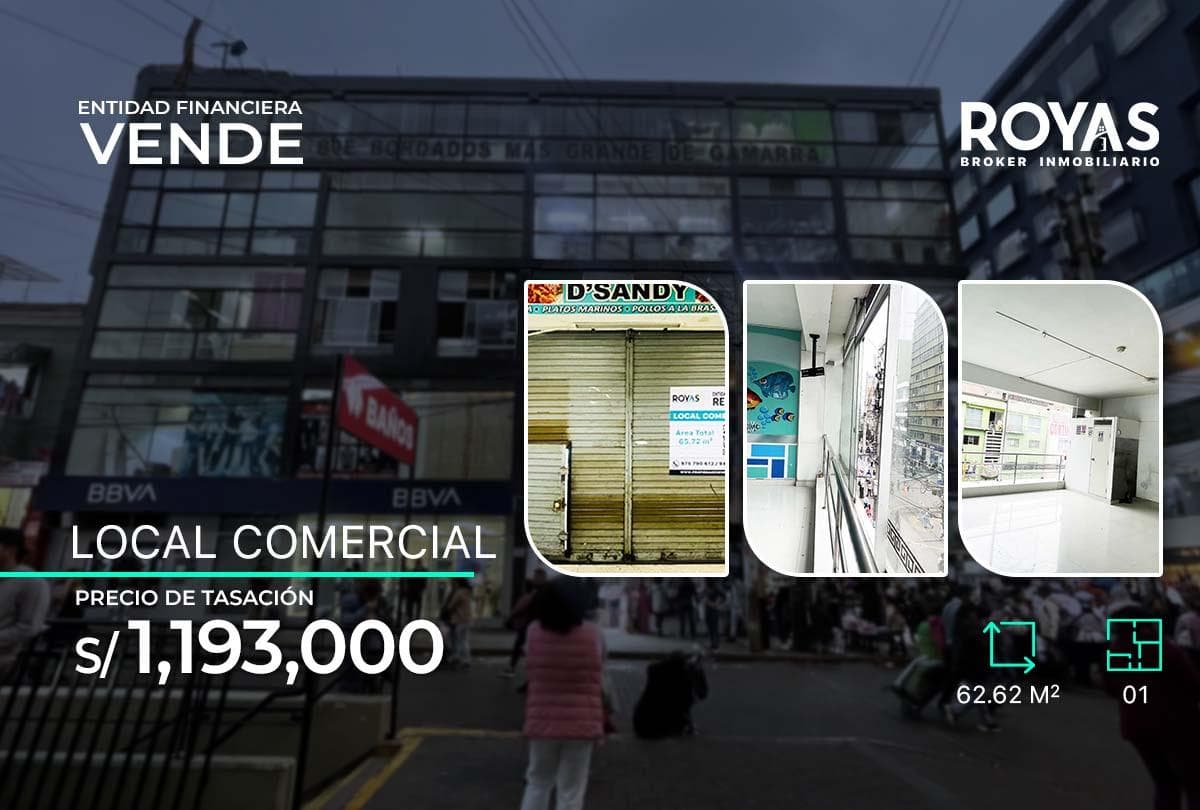 ENTIDAD FINANCIERA Vende - Local Comercial en Gamarra - La Victoria - 1120 - 1