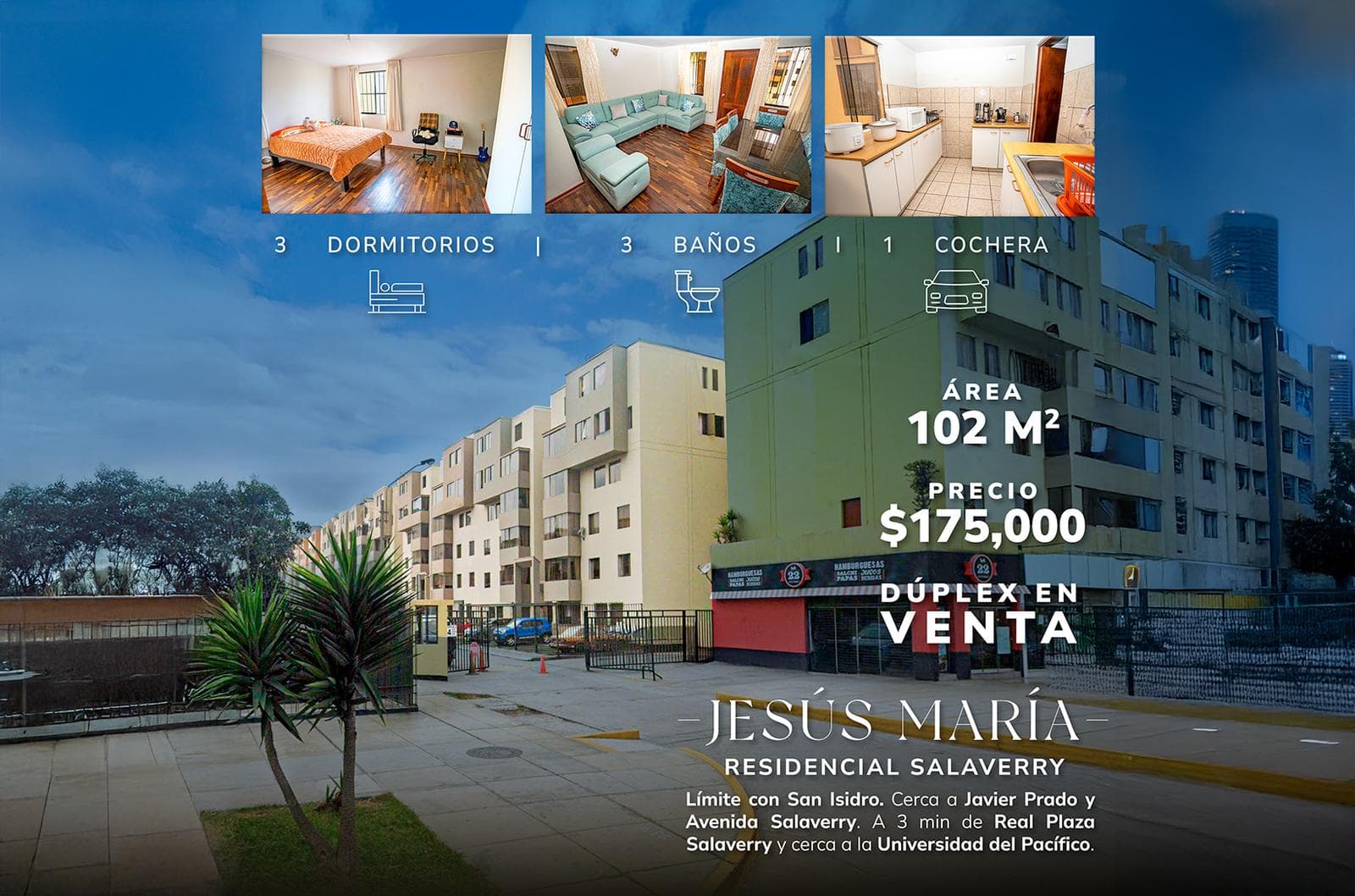 Departamento Dúplex en Jesús María - 1