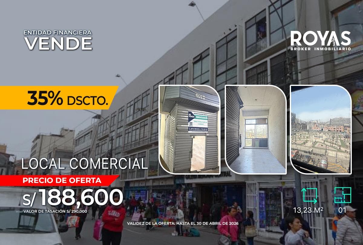 Gran Oportunidad - Entidad Financiera REMATA - Local Comercial - Galeria Mercado Central - 1245 - 1