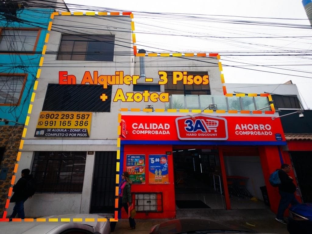 Edificio Comercial de 3 Pisos en Av. Rafael Escardó - 1