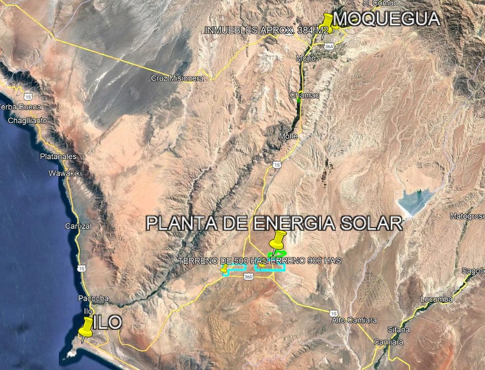 TERRENOS LISTOS PARA PROYECTOS SOLARES EN MOQUEGUA - 1