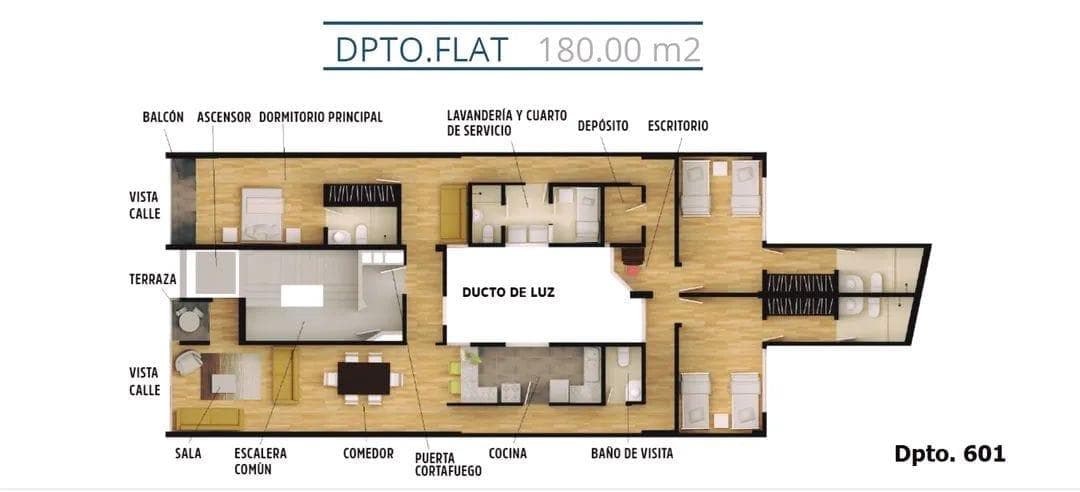 VENTA DEPARTAMENTO MIRAFLORES - DPTO 601 (609-1065-1) - 2
