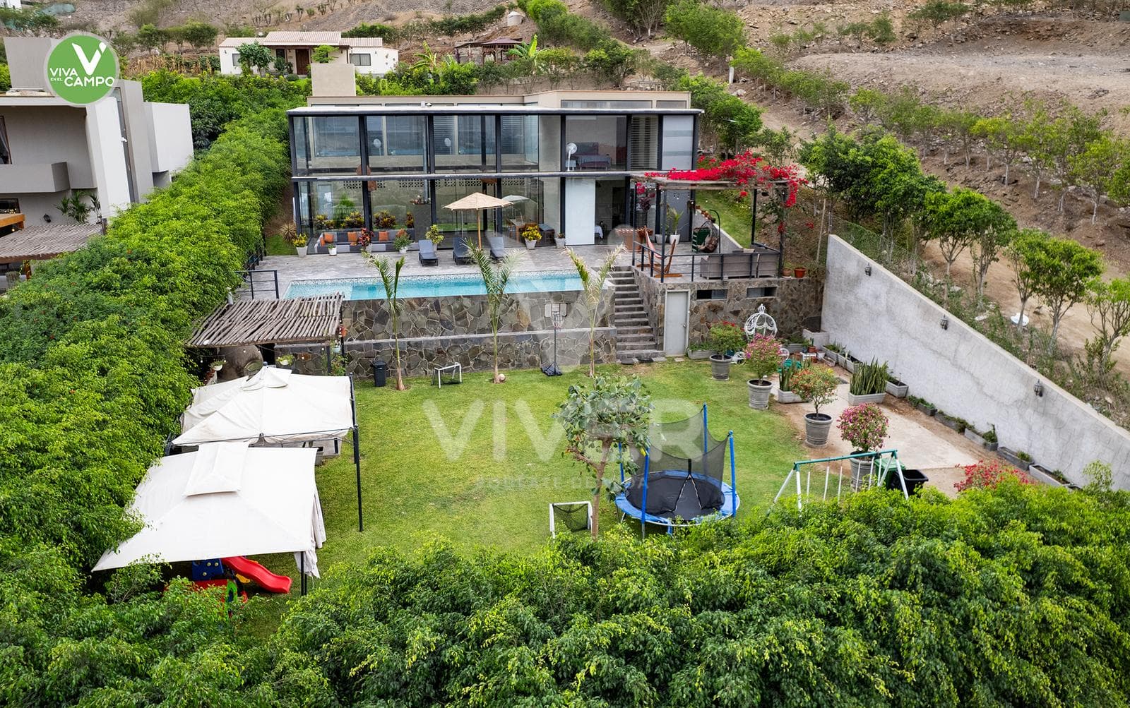 Alquiler de Casa Full Equipada Piscina Temperada, Cine, Gimnasio y Gran Jardín - 1