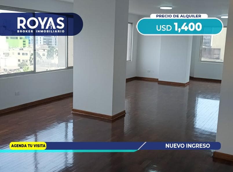 Se Alquila Departamento con amplias habitaciones con vista al Parque Kennedy_01278 - 1