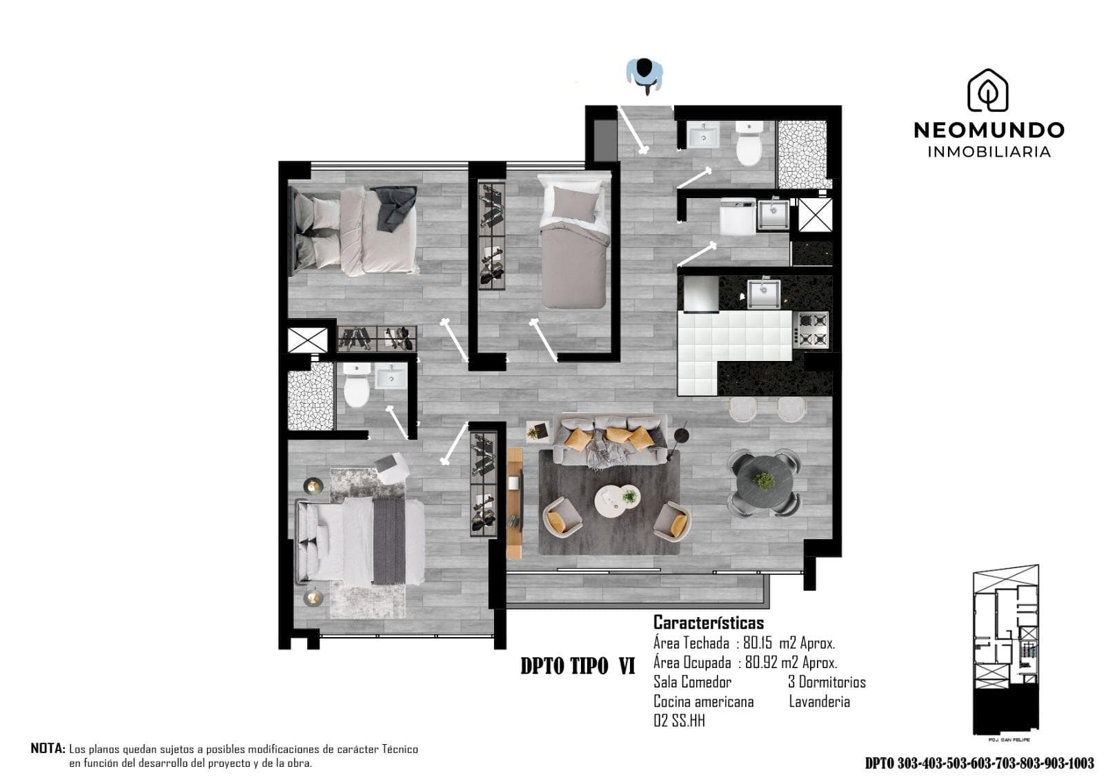 Departamento en SAN CARLOS - 1