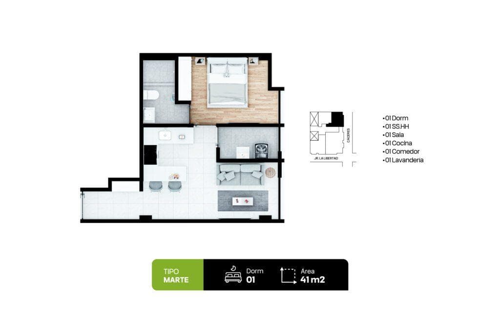 Departamento en El Tambo - 1